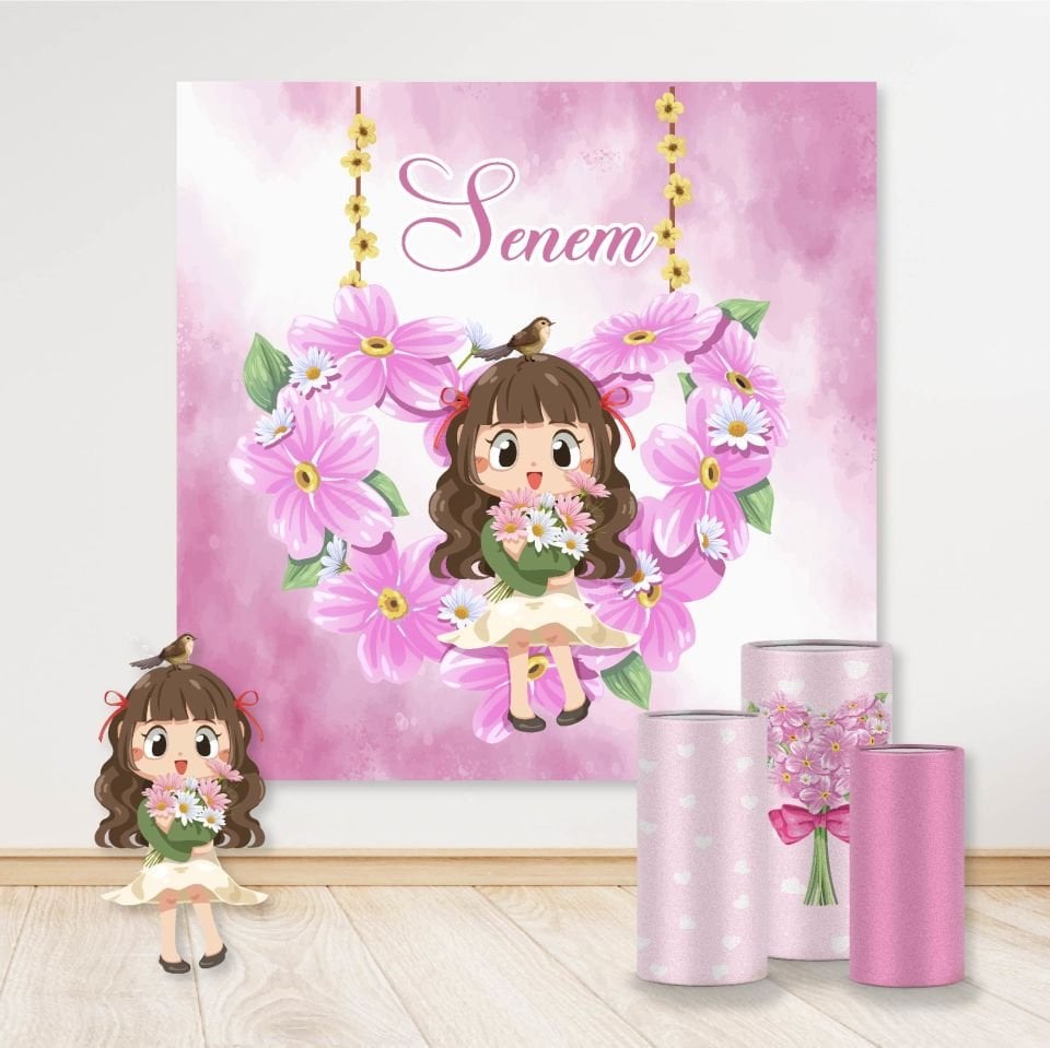 Çiçekli Kız Konseptli Efsane 3 Paket