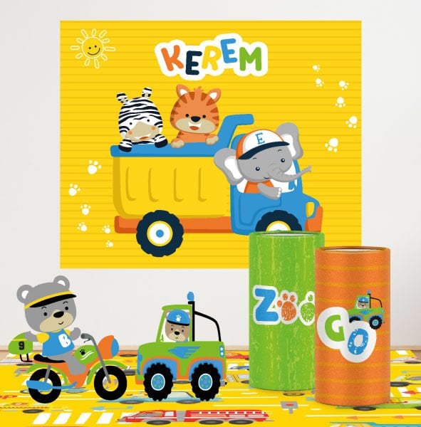 Cute Cars Konseptli Mini 1 Paket