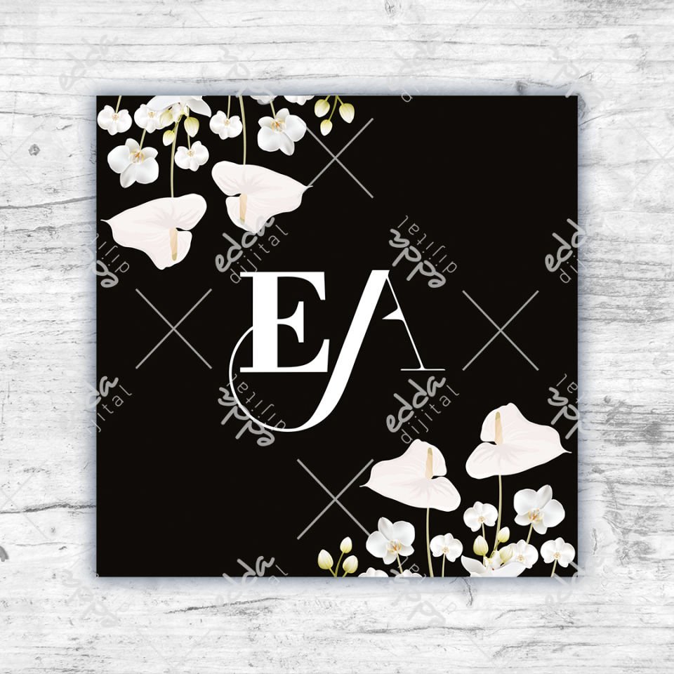 Orkide Desenli Dans Pisti Kaplaması