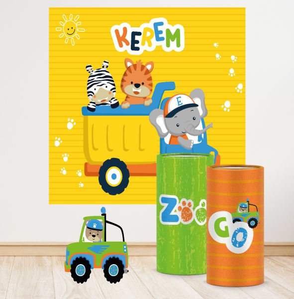Cute Cars Teması Mega 4 Paket