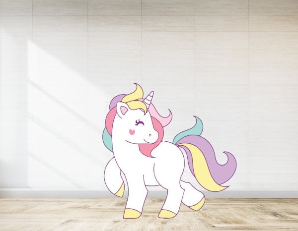 Renkli Unıcorn Temalı Ayaklı Pano