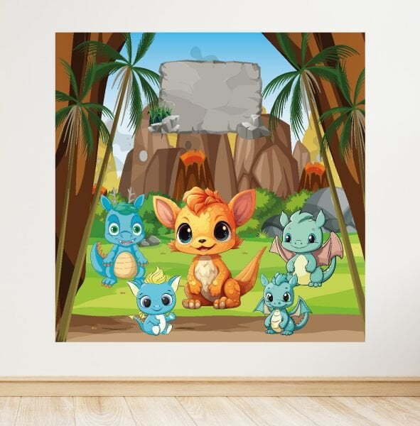 Bebek Dinolar Doğum Günü Afişi