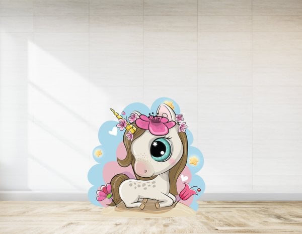 Unıcorn Temalı Ayaklı Pano