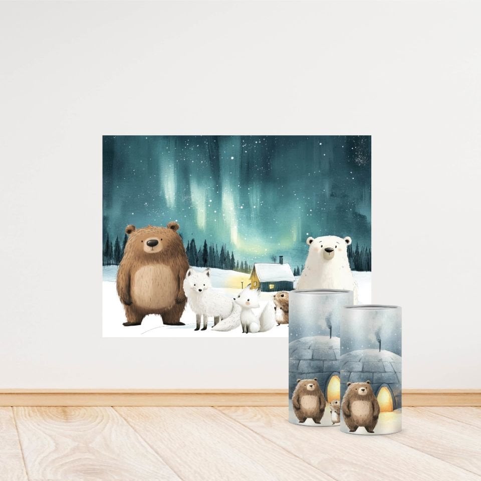 Kutup Ayısı Konseptli Mini 4 Paket