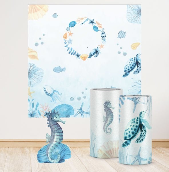 Deniz Altı Teması Mega 4 Paket