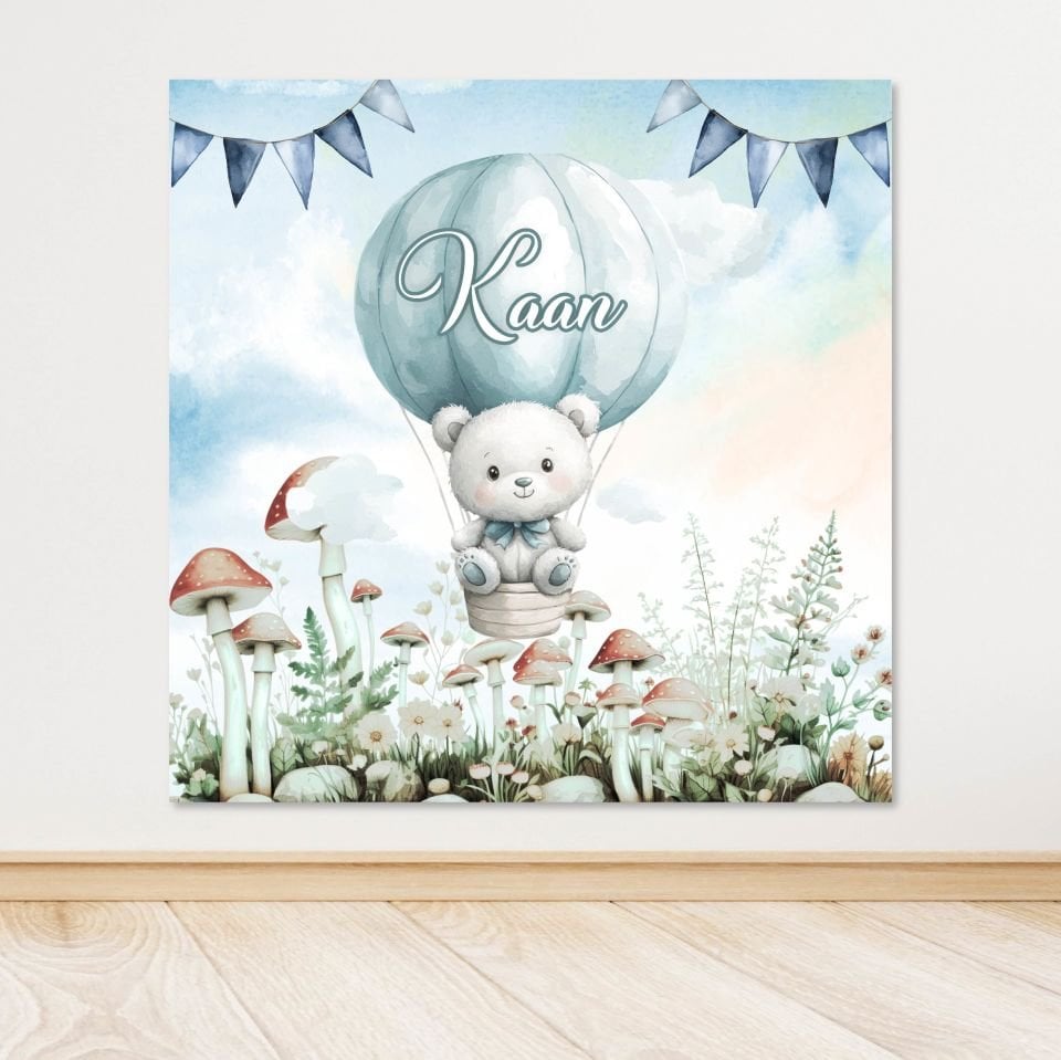 Ayıcık Temalı Doğum Günü Afişi