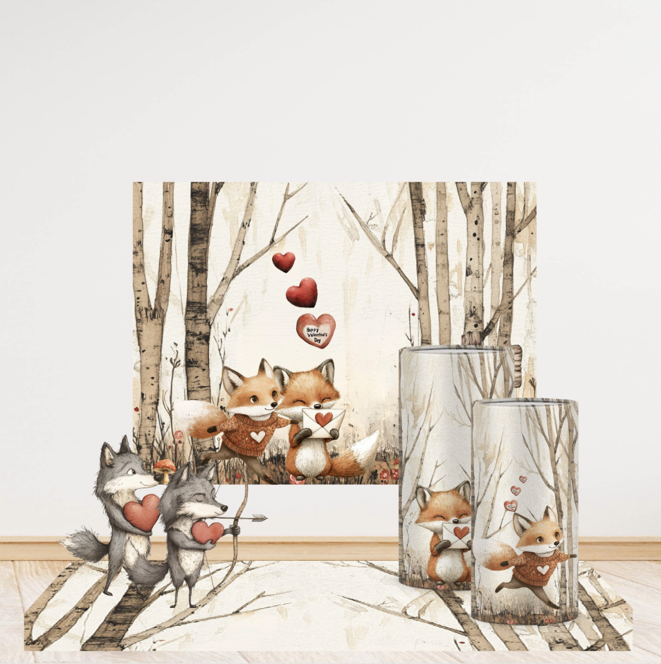 Sevimli Tilki Konseptli Mini 1 Paket