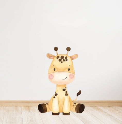 Zürafa Temalı Ayaklı Pano