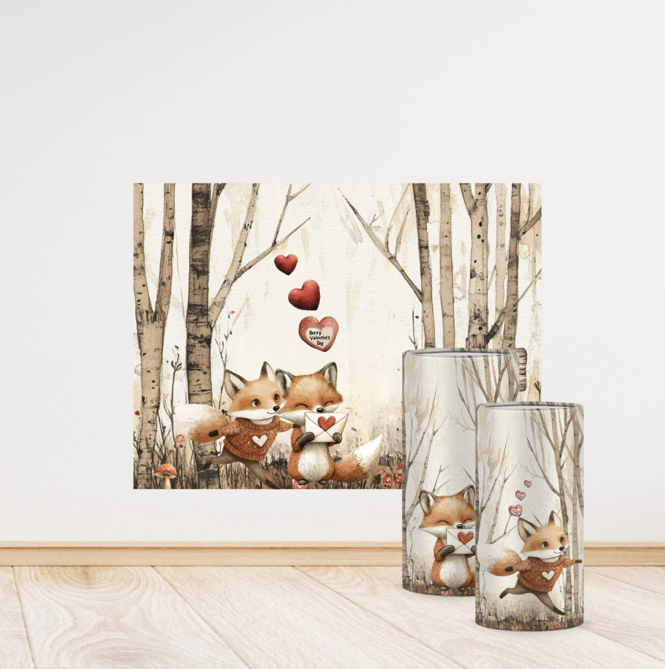 Sevimli Tilki Konseptli Mini 4 Paket