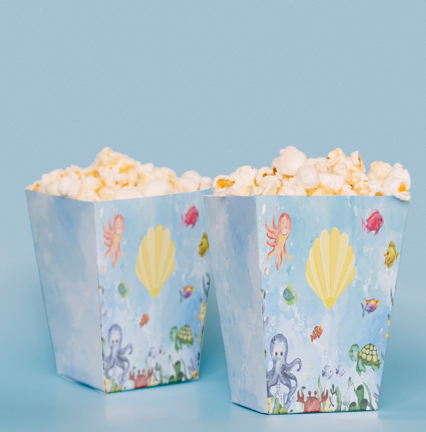 Deniz Altı Konseptli Pop Corn Kutusu