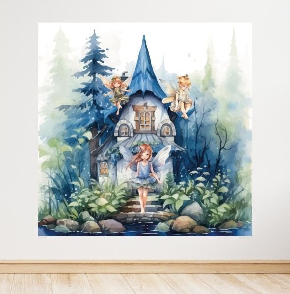 Su Perisi Temalı Doğum Günü Afişi