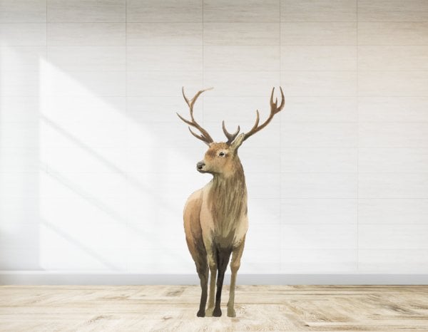 Kış Konsepti Geyik  Ayaklı Pano