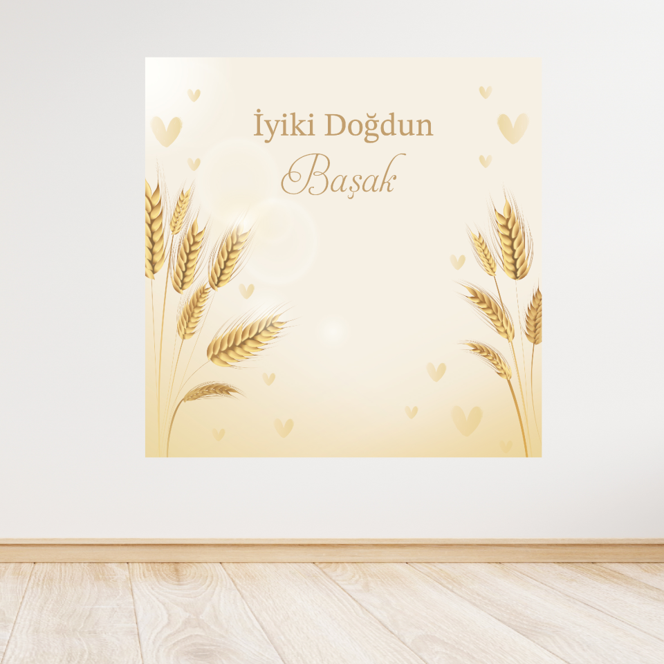 Başak Temalı Doğum Günü Afiş