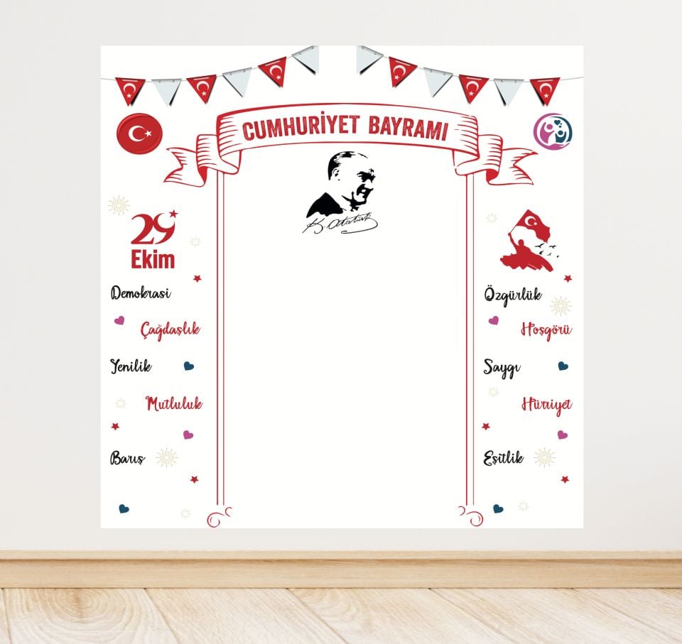29 Ekim Cumhuriyet Bayramı Temalı Afişi