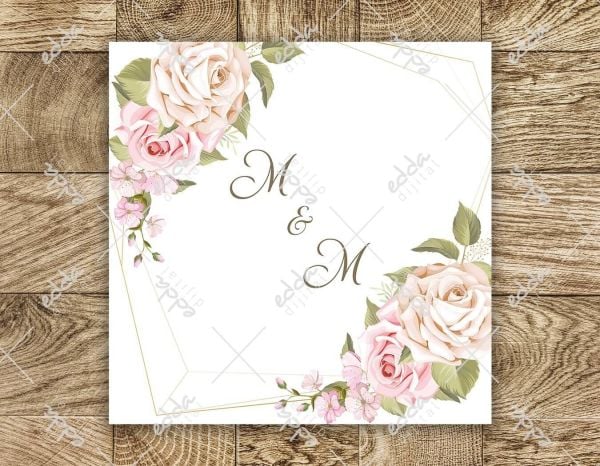 Pembe Gül Desenli Dans Pisti Kaplaması