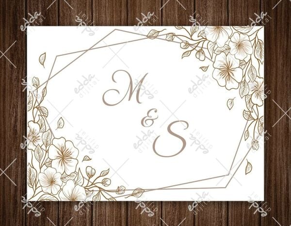 Kahverengi Çiçek Desenli Dans Pisti Kaplaması