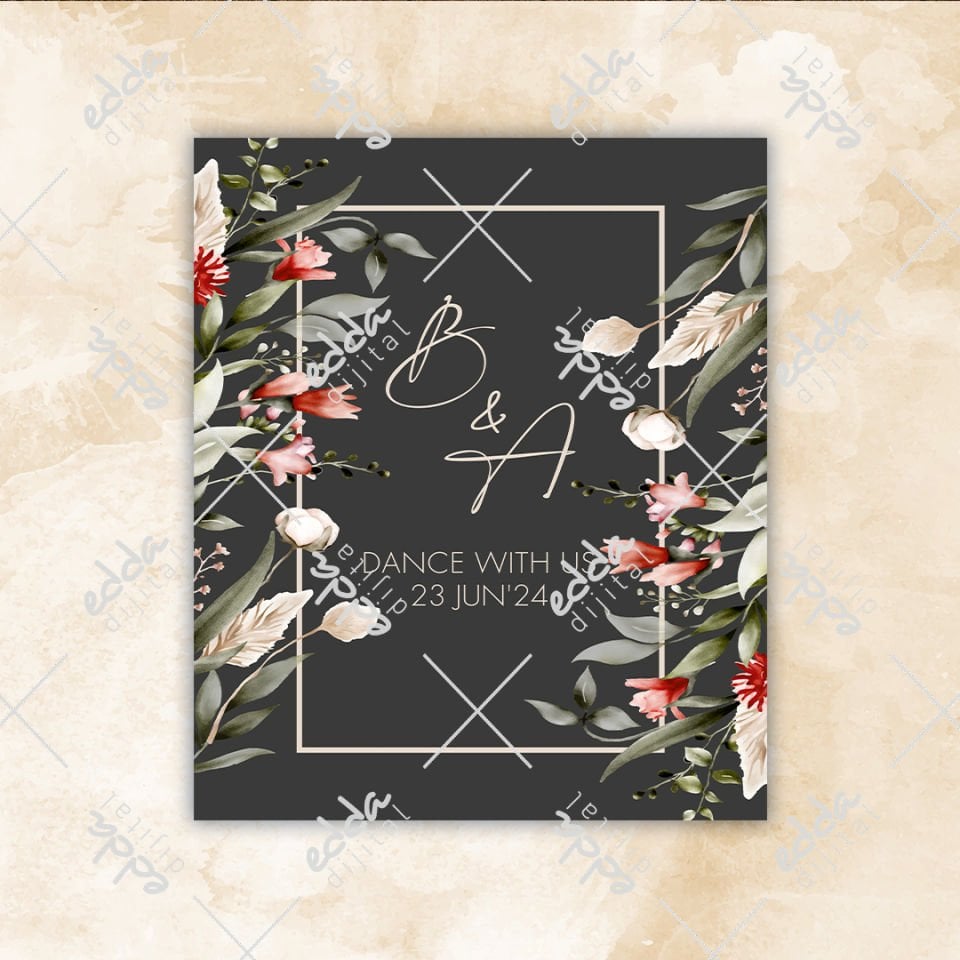 Çiçek Desenli Dans Pisti Kaplaması