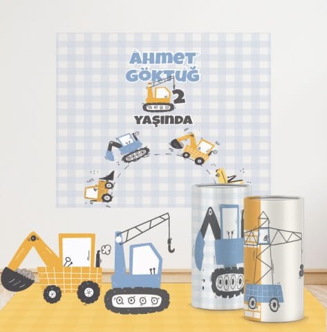 İnşaat Konseptli Mini 1 Paket