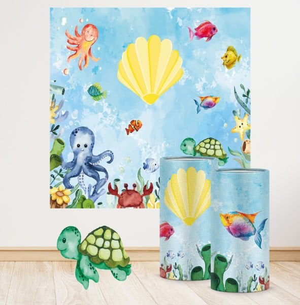 Deniz Altı Teması Mega 4 Paket