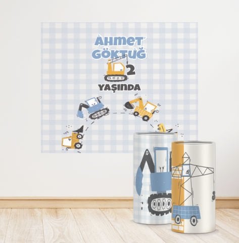 İnşaat Konseptli Mini 4 Paket