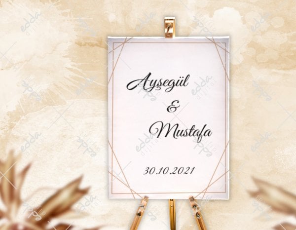 Düğün İçin Karşılama Panosu