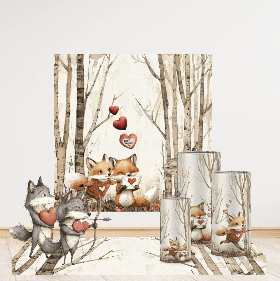 Sevimli Tilki Konseptli Mega 1 Paket