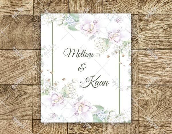 Beyaz Zemin Üzerine Çiçek Desenli Dans Pisti Kaplaması