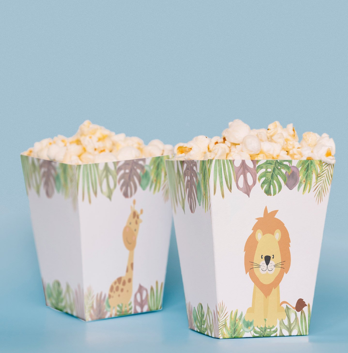 Baby Safari Konseptli Pop Corn Kutusu