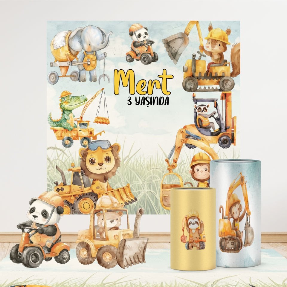 İnşaat Konseptli Mini 1 Paket