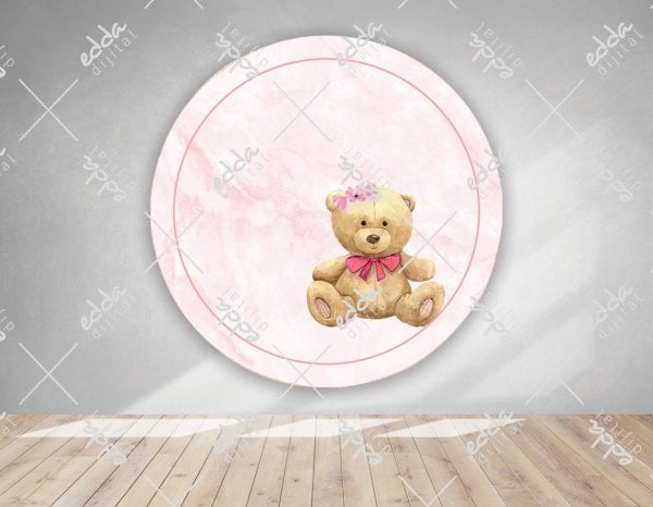 Pembe Ayıcık Temalı Afiş