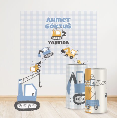 İnşaat Teması Mega 4 Paket