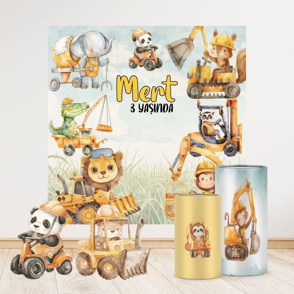 İnşaat Konseptli Mini 2 Paket