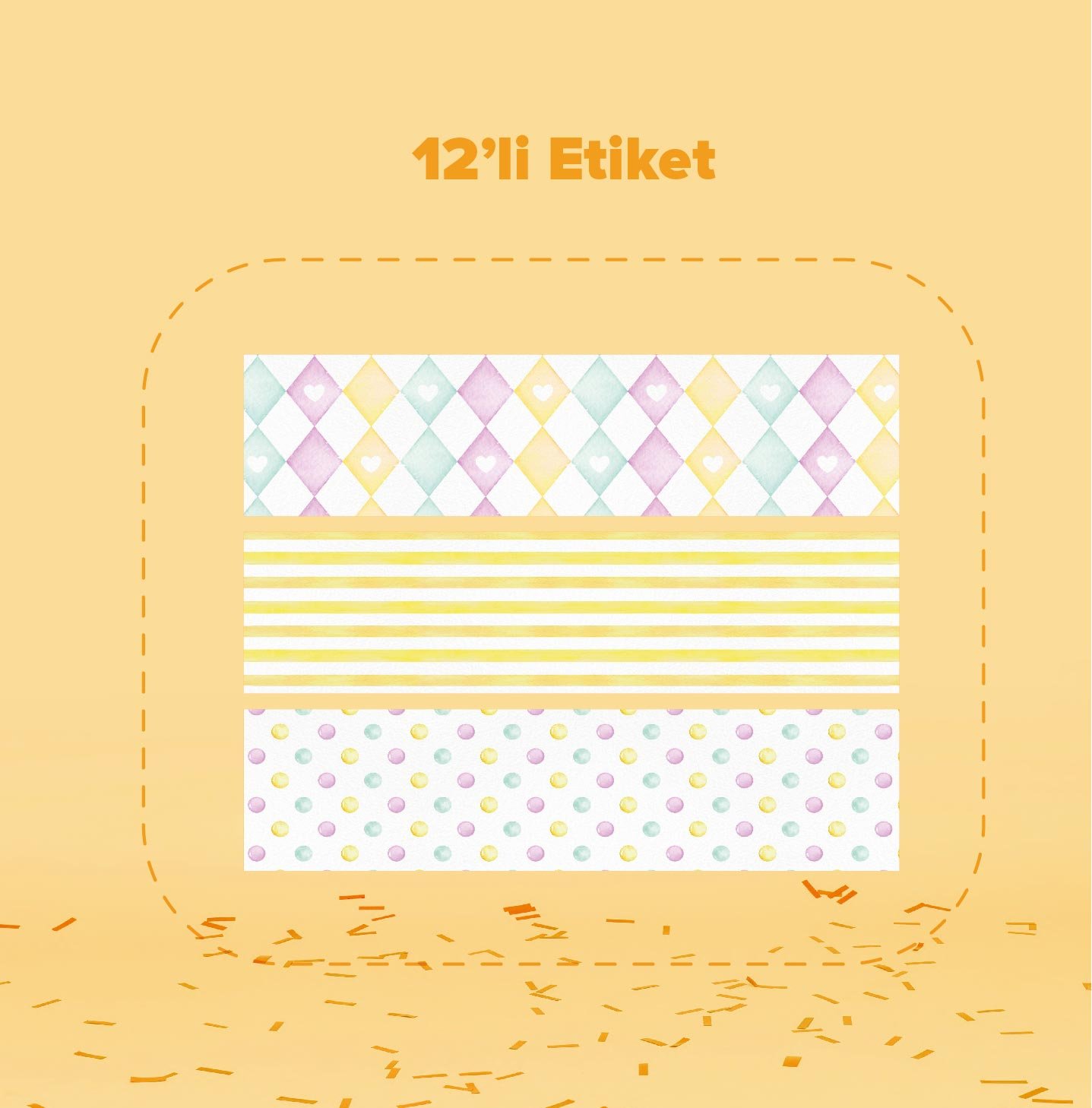 Sirk Temalı Su Şişesi Etiketi