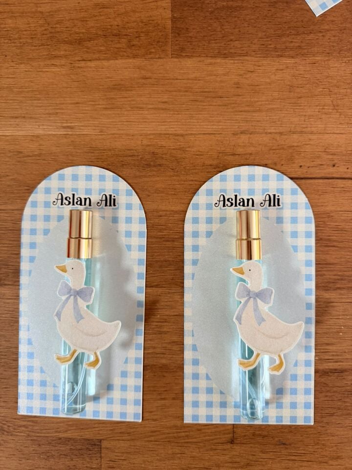 Hediyelik Kolonya ve kartı