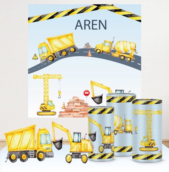 İnşaat Teması Mega 3 Paket