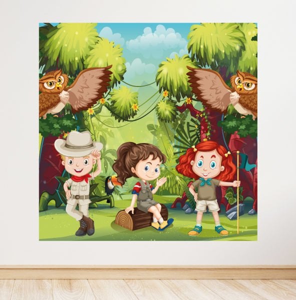 Safari Konseptli Doğum Günü Afişi