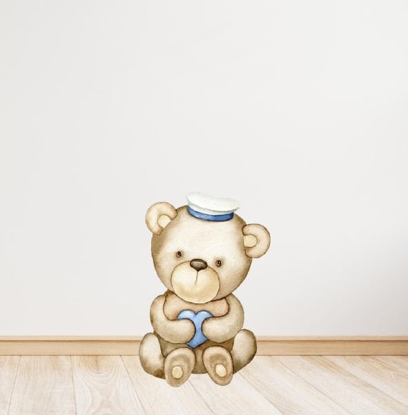 Denizci Ayıcık Temalı Ayaklı Pano