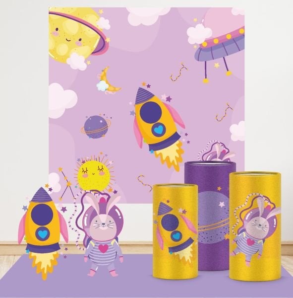 Pembe Uzay Konseptli Mega 1 Paket