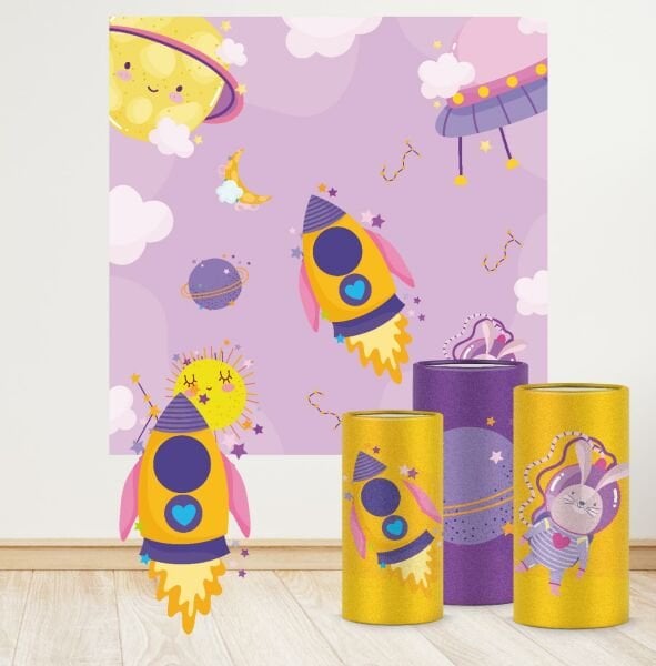 Pembe Uzay Konseptli Mega 2 Paket