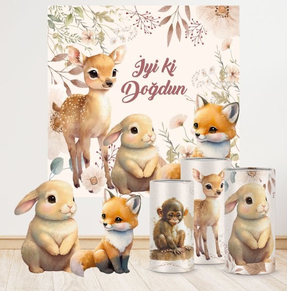 Sevimli Hayvanlar Konseptli Efsane 2 Paket