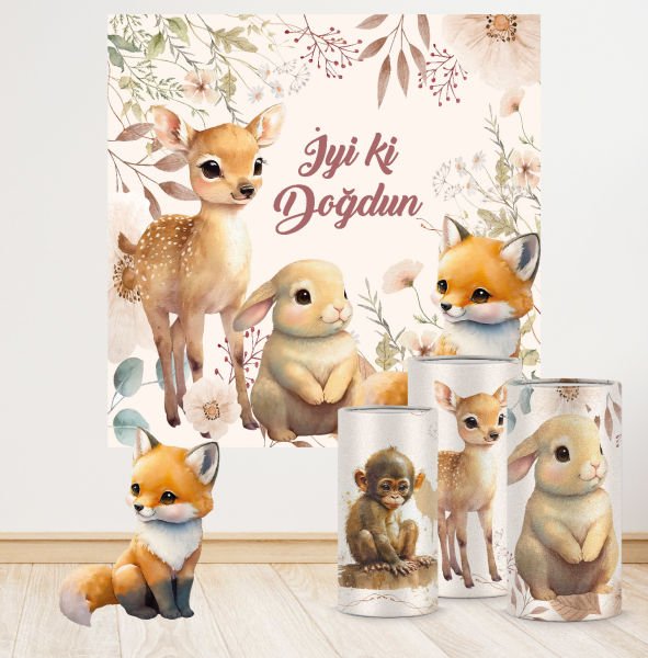 Sevimli Hayvanlar Konseptli Efsane 3 Paket