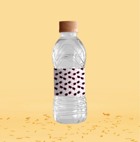 Barbie Temalı Su Şişesi Etiketi