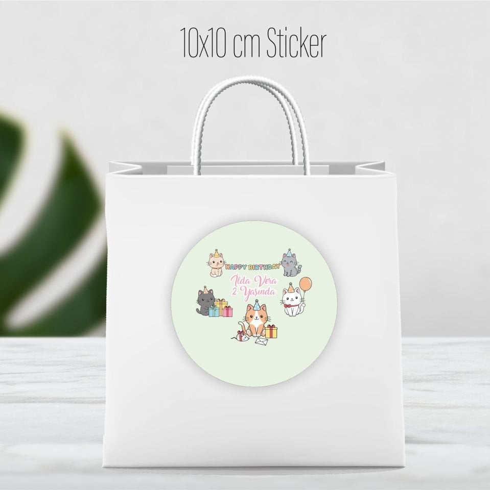 Yapışkanlı Çanta Etiketi