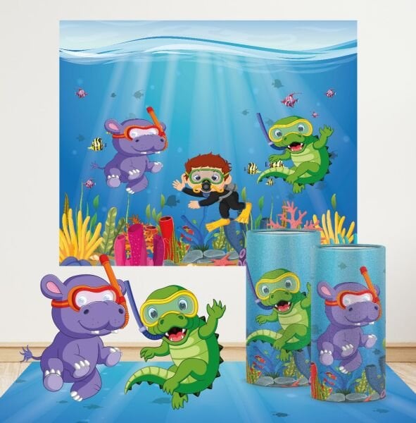 Sevimli Denizaltı Konseptli Mini 1 Paket