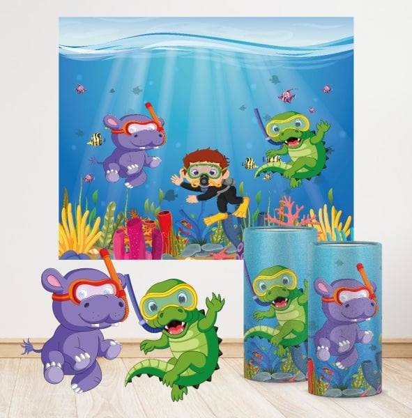 Sevimli Denizaltı Konseptli Mini 2 Paket