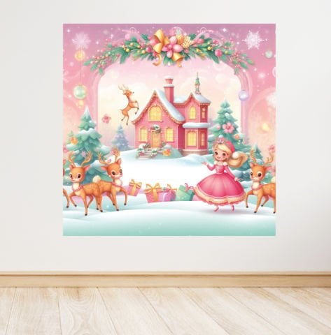 Kış Konseptli Doğum Günü Afişi