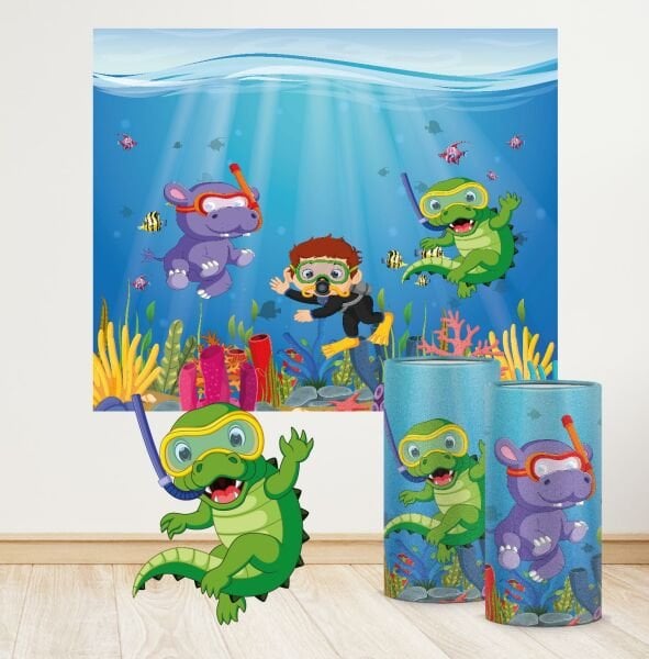 Sevimli Denizaltı Konseptli Mini 3 Paket