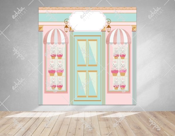 Pastane Temalı Doğum Günü Afişi