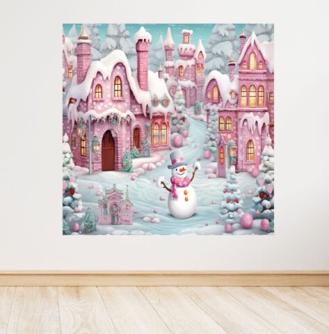 Kış Konseptli Doğum Günü Afişi