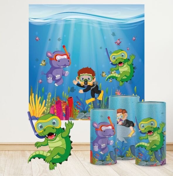 Sevimli Denizaltı Konseptli Mega 2 Paket